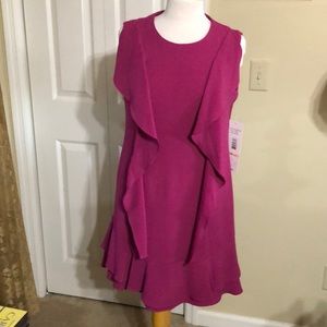 NWT Sleeveless ruffled dress size 10